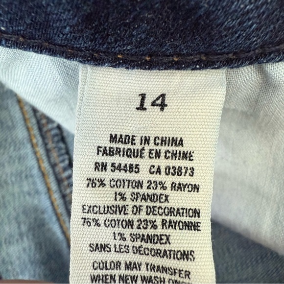 Women’s American Eagle Stretch Dark Wash Jean Shorts Plus Size 14 - Picture 13 of 16